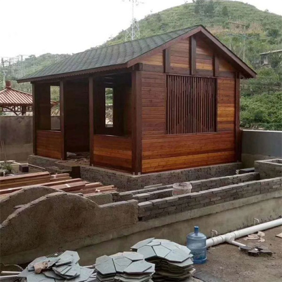 石家庄户外仿古休闲木屋定制合作客户